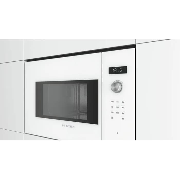 Встраиваемая микроволновая печь Bosch BFL524MW0, 20 л, 800 Вт, белая