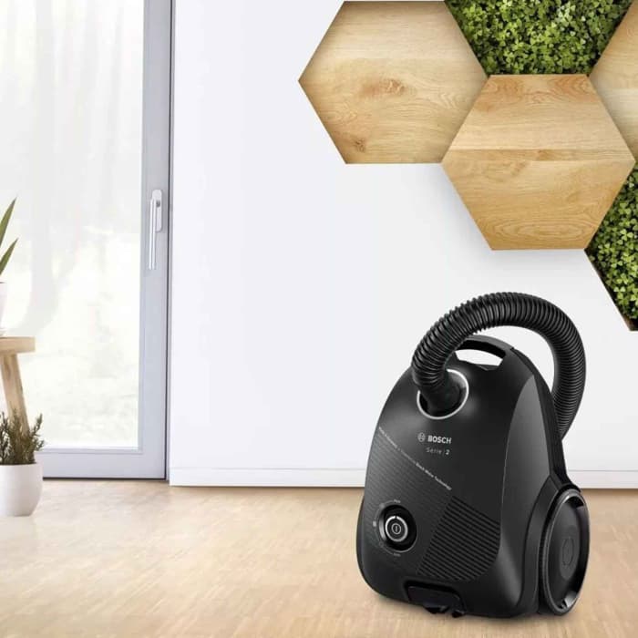 Пылесос с мешком Bosch BGLS2BA3D8, 600 Вт, HEPA-фильтр, мешок 3,5 л, чёрный
