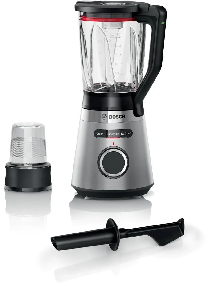Стационарный блендер Bosch MMB6386M, 1200 Вт, 1,5 л, 3 автопрограммы, нержавеющая сталь