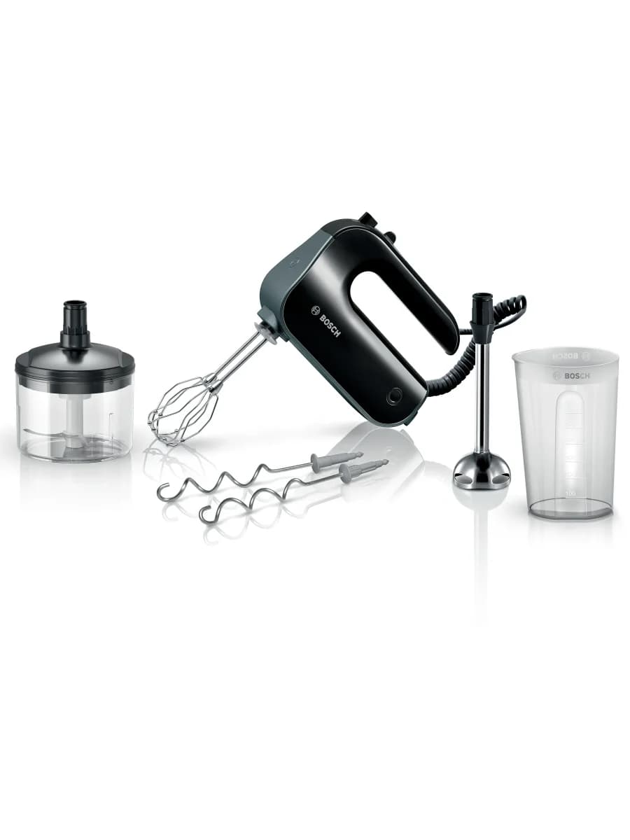 Ручной миксер Bosch MFQ4980B, 850 Вт, 5 скоростей, чёрный