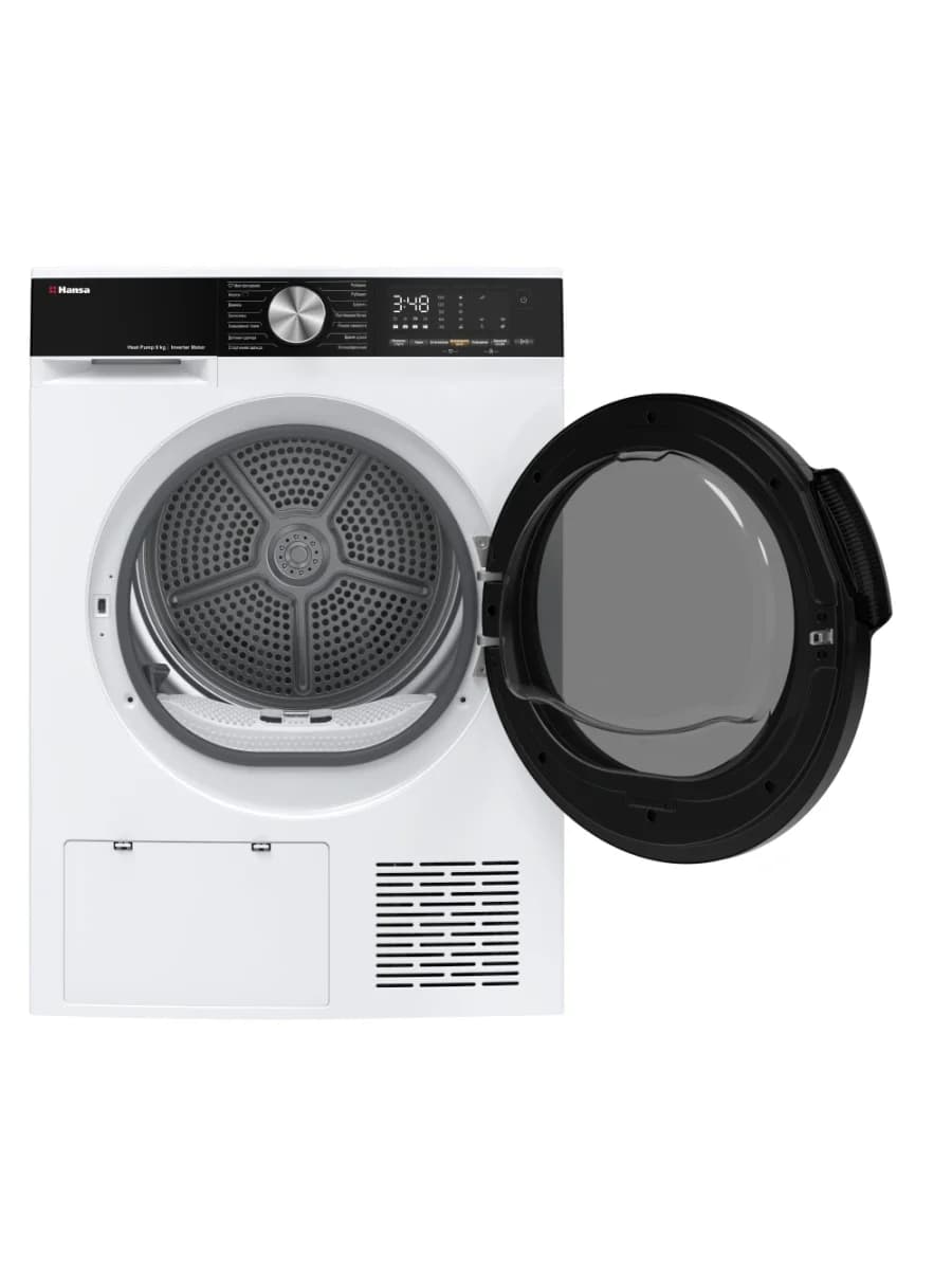 Сушильная машина Hansa TDH9B3W, 9 кг, тепловой насос, A+++, белая