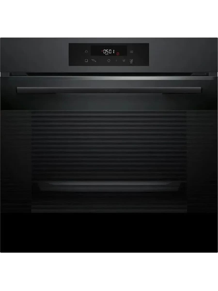 Встраиваемый духовой шкаф Bosch HJG852YT0T, 76 л, AirFry, 30 автопрограмм, матовый чёрный
