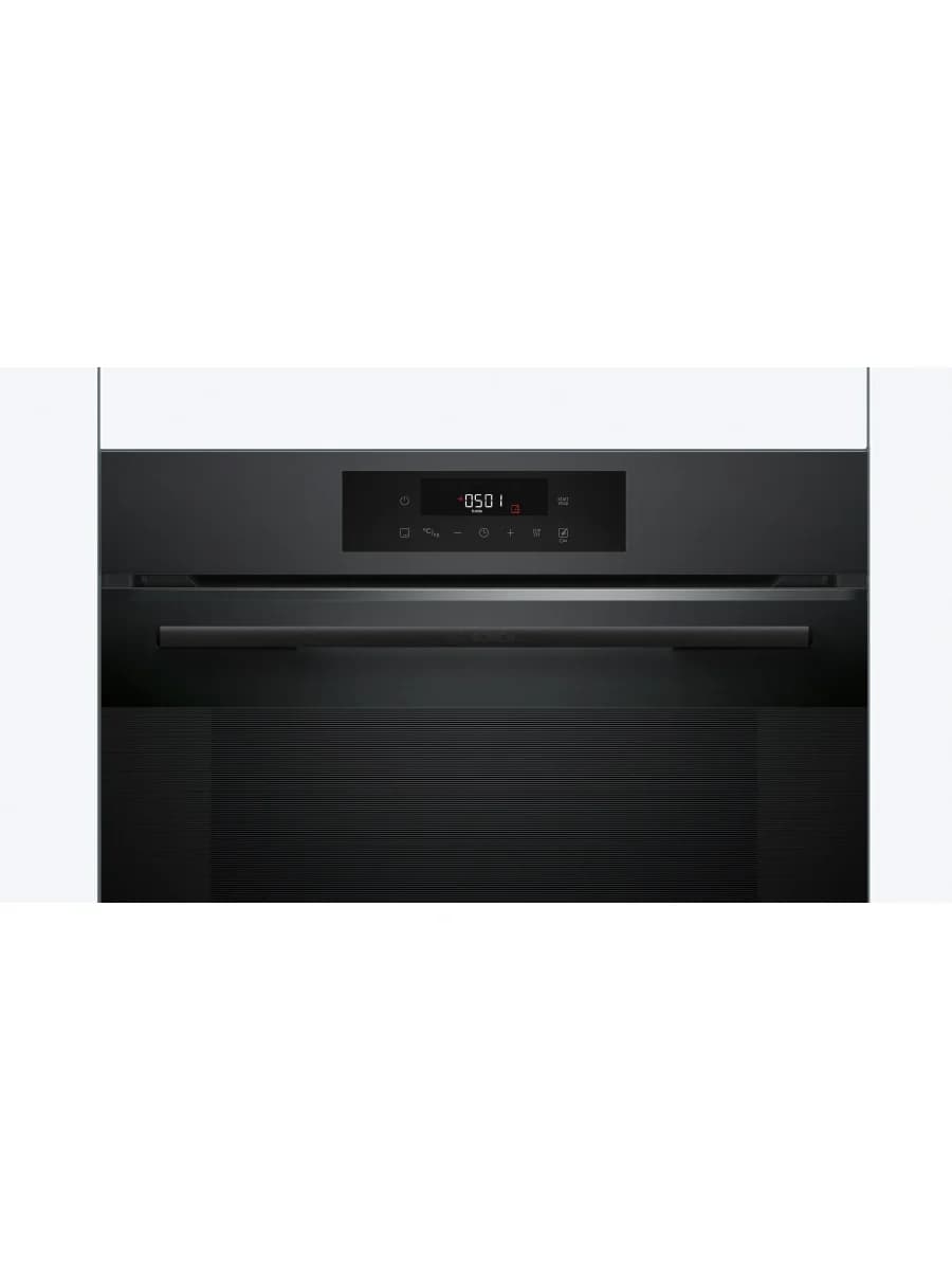 Встраиваемый духовой шкаф Bosch HJG852YT0T, 76 л, AirFry, 30 автопрограмм, матовый чёрный