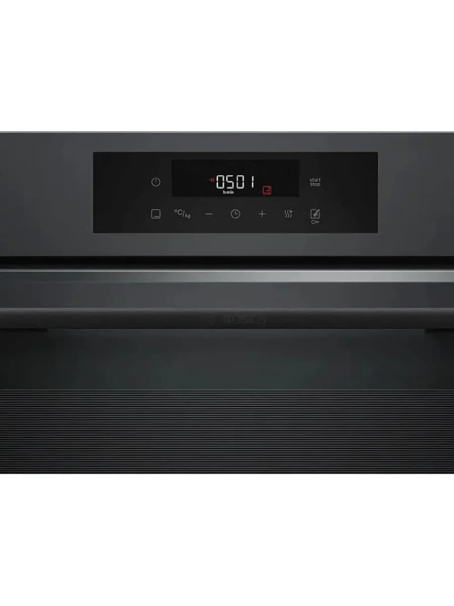 Встраиваемый духовой шкаф Bosch HJG852YT0T, 76 л, AirFry, 30 автопрограмм, матовый чёрный