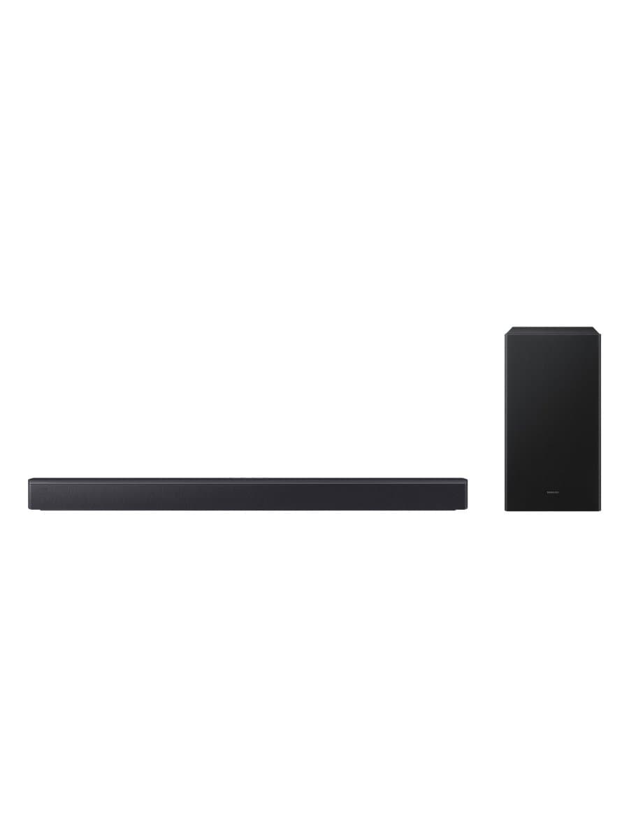 Саундбар Samsung HW-B450F, 2.1 канала, беспроводной сабвуфер, DTS Virtual X, Bluetooth, чёрный титан