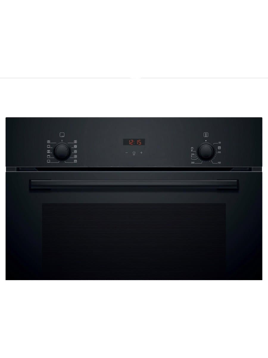 Встраиваемый духовой шкаф Bosch HBF512BB1T, 66 л, 7 режимов, 3D Hotair, чёрный