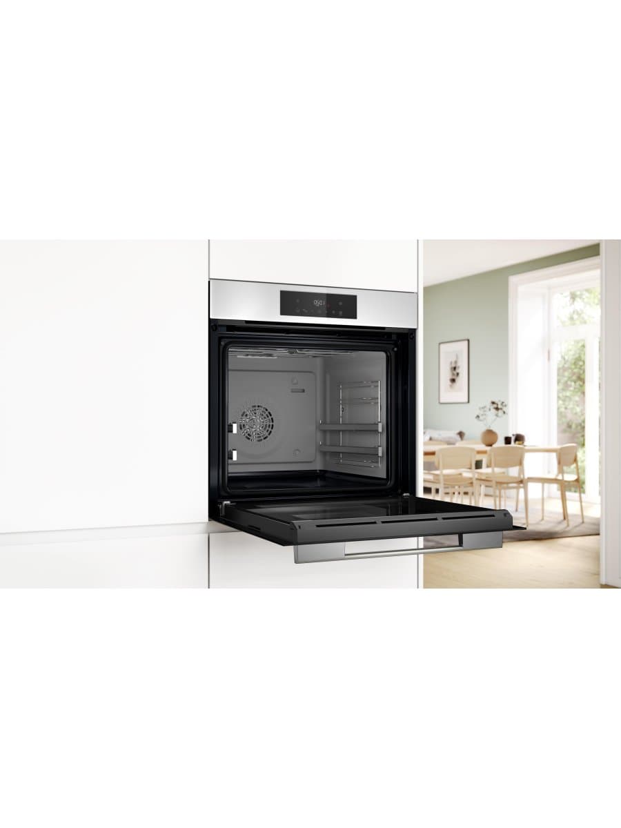 Встраиваемый духовой шкаф Bosch HJG852YW0T, 76 л, AirFry, EcoClean Direct, белый