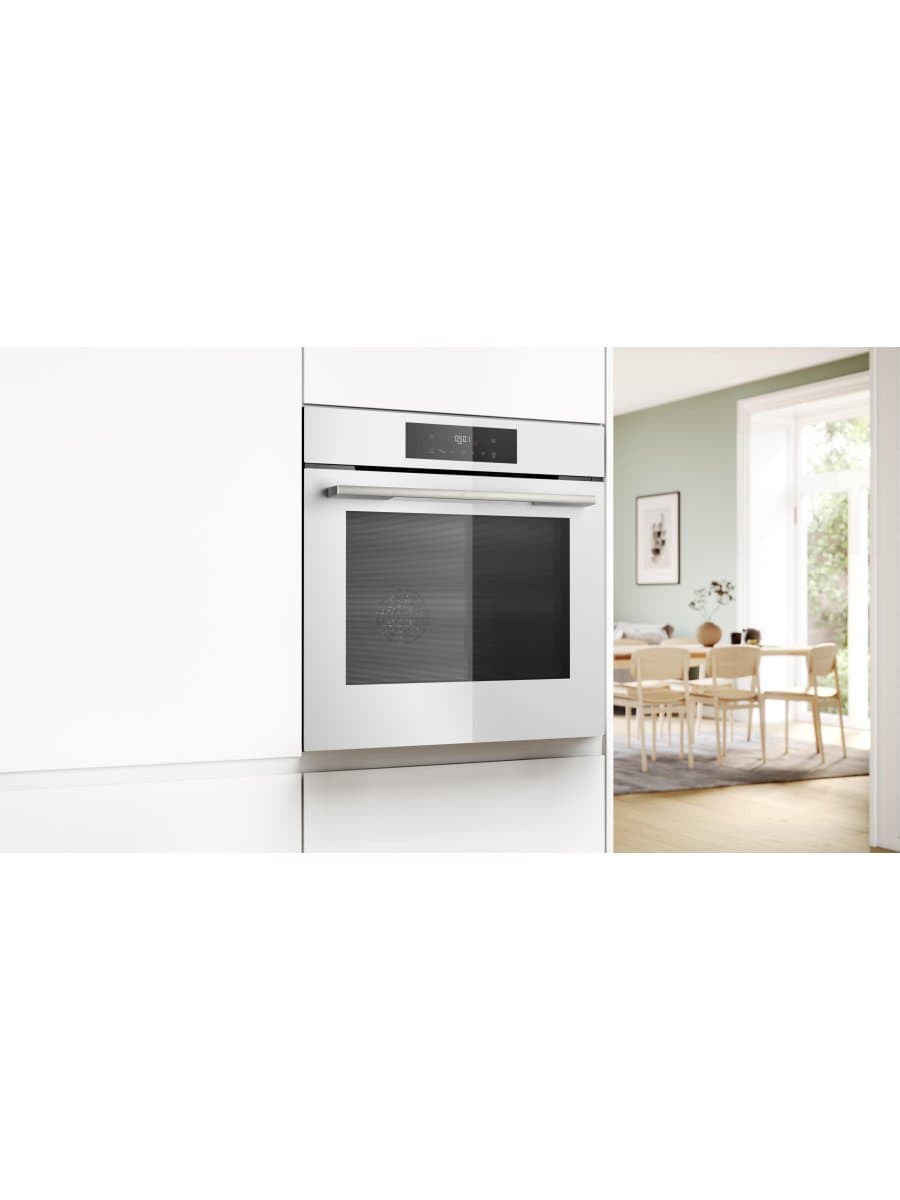 Встраиваемый духовой шкаф Bosch HJG852YW0T, 76 л, AirFry, EcoClean Direct, белый