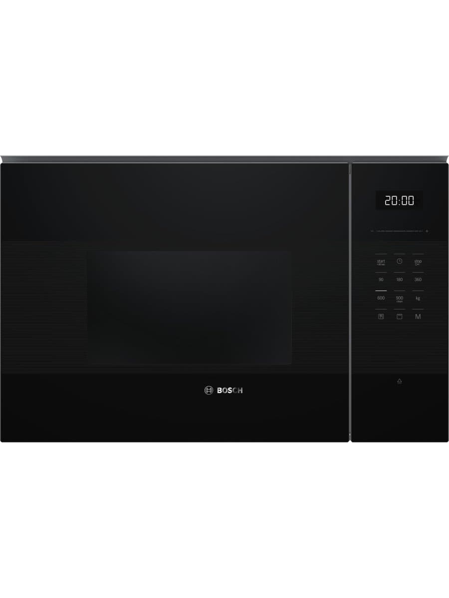 Встраиваемая микроволновая печь Bosch BEL554MB2, 25 л, 900 Вт, гриль 1200 Вт, чёрная