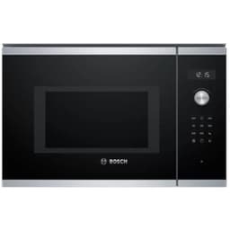 Встраиваемая микроволновая печь Bosch BEL554MS0, 25 л, 900 Вт, гриль 1200 Вт, нержавеющая сталь