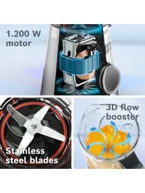 Стационарный блендер Bosch MMB6386M, 1200 Вт, 1,5 л, 3 автопрограммы, нержавеющая сталь