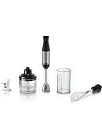 Погружной блендер Bosch MSM6M622, 1000 Вт, венчик, измельчитель, нержавеющая сталь