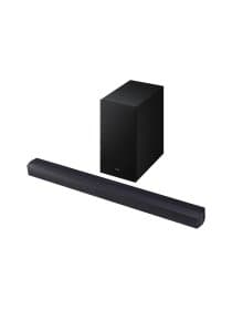 Саундбар Samsung HW-B450F, 2.1 канала, беспроводной сабвуфер, DTS Virtual X, Bluetooth, чёрный титан