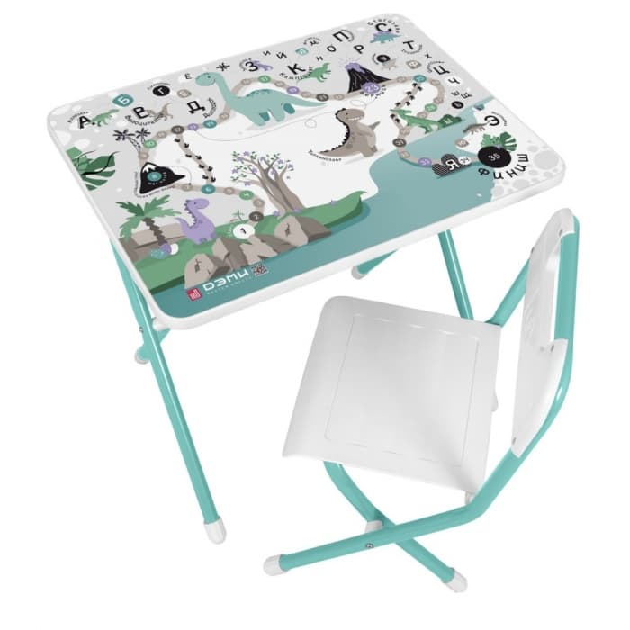 Набор детской мебели ДЭМИ  Динозаврики бирюзовый