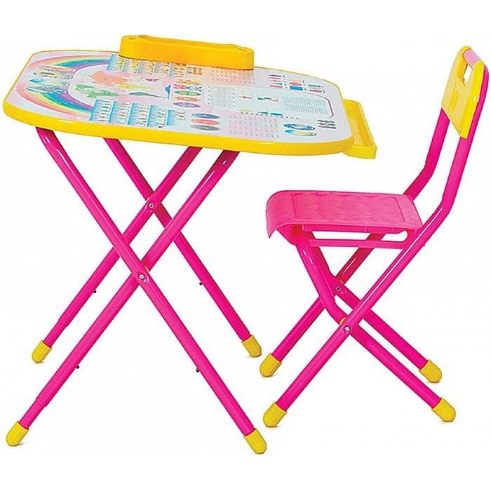 Набор детской мебели ДЭМИ Дошколенок/Розовый