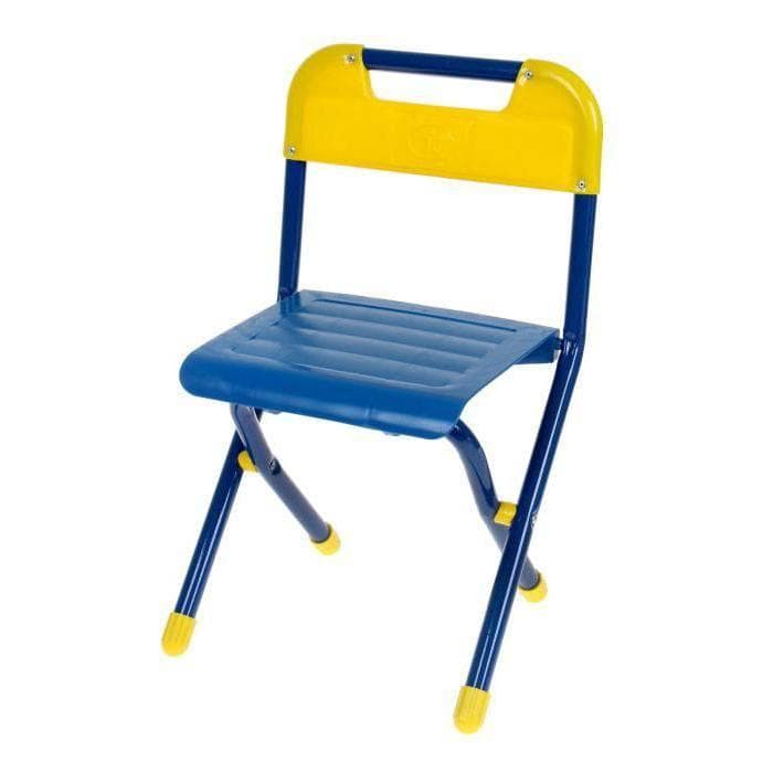 Стул складной детский ССД.02 Мраморный/Голубой