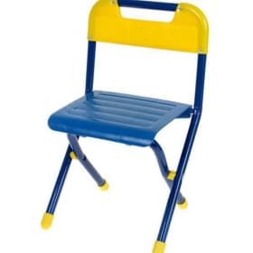 Стул складной детский ССД.02 Мраморный/Голубой