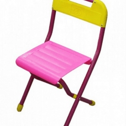 Стул складной детский ССД.03Р Желтый/Розовый регулируемый