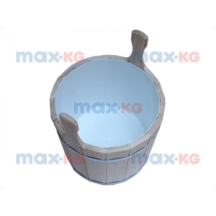 Запарник с крышкой 17 л, (с пластик. вставкой), кедр