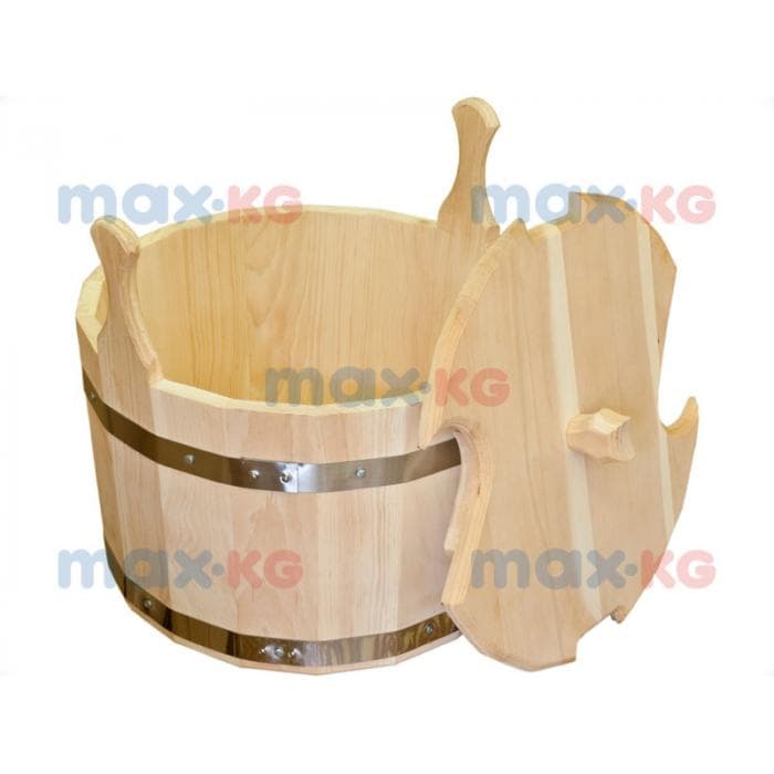 Запарник с крышкой 30 л, кедр