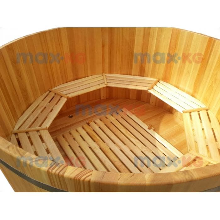 Купель круглая из кедра h100 / O150 / 4 см