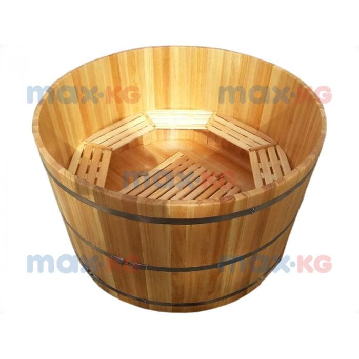Купель круглая из кедра h100 / O150 / 4 см