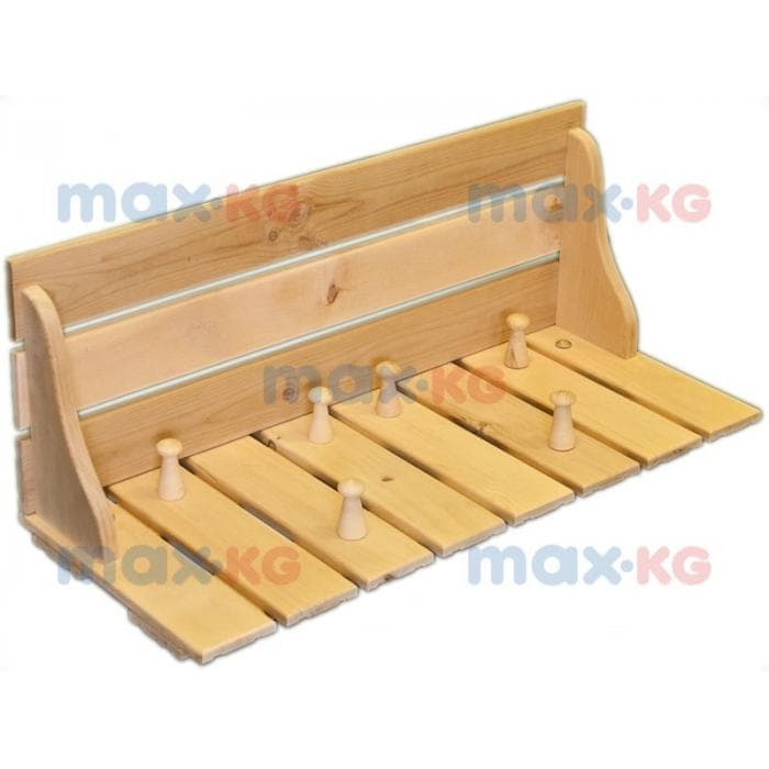 Вешалка с полкой 30*150 см, кедр