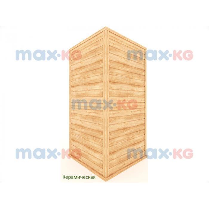 Инфракрасная сауна керамика, 1-местная угловая, 200*105*105 см, 5 излучателей, кедр