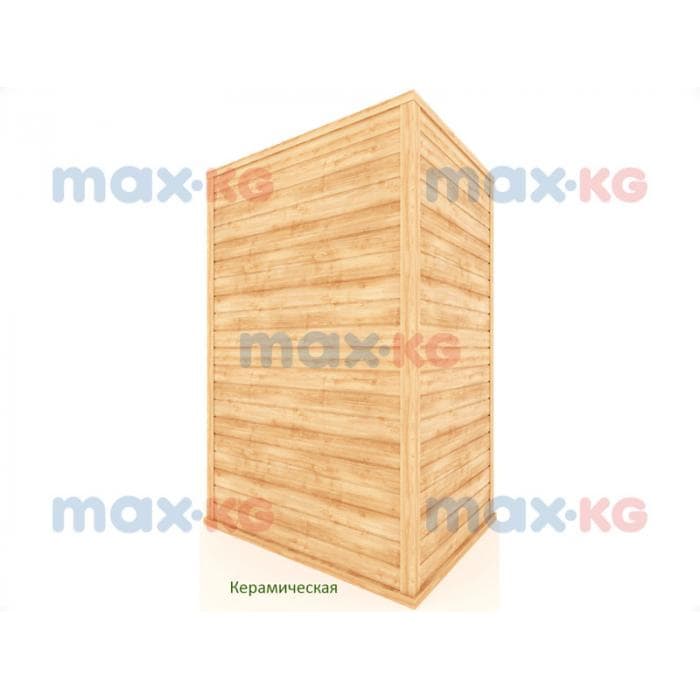 Инфракрасная сауна керамика, 2-местная угловая, 200*135*105 см, 6 излучателей, кедр