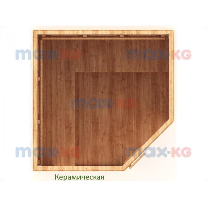 Инфракрасная сауна керамика, 4-местная угловая, 200*150*150 см, 10 излучателей, кедр