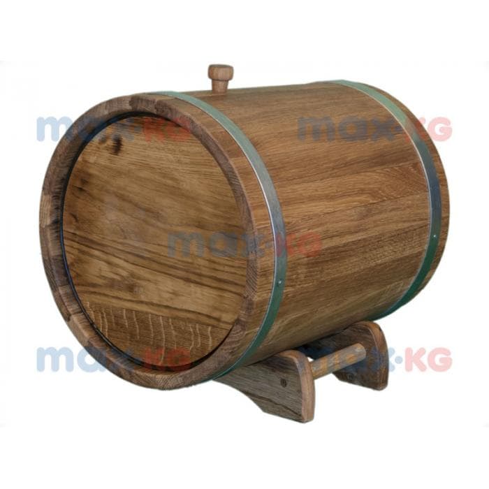 Жбан на подставке с краном 10 л.(оцинк. сталь), дуб