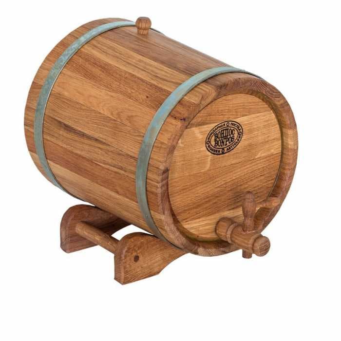 Жбан на подставке с краном 5 л.(оцинк. сталь), дуб