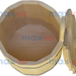 Запарник с крышкой 10 л, кедр