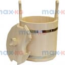 Запарник с крышкой 15 л, кедр