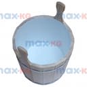 Запарник с крышкой 17 л, (с пластик. вставкой), кедр