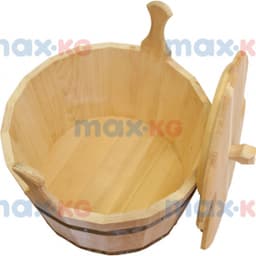 Запарник с крышкой 30 л, кедр