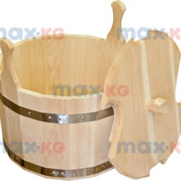 Запарник с крышкой 30 л, кедр