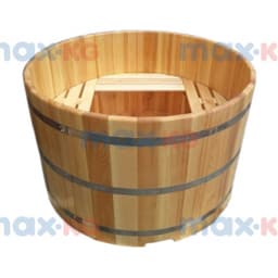 Купель круглая из кедра h100 / O150 / 4 см