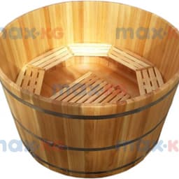 Купель круглая из кедра h100 / O150 / 4 см