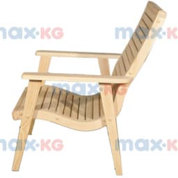 Кресло с изгибом, кедр