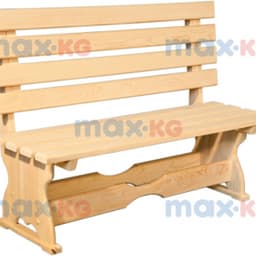 Лавка со спинкой 120 x 40 x 44,5 см, кедр