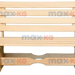 Лавка со спинкой 120 x 40 x 44,5 см, кедр