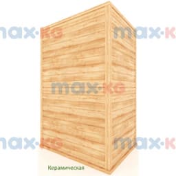 Инфракрасная сауна керамика, 2-местная угловая, 200*135*105 см, 6 излучателей, кедр