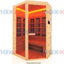 Инфракрасная сауна керамика, 2-местная угловая, 200*135*105 см, 6 излучателей, кедр