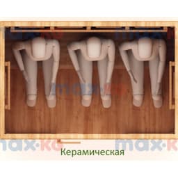 Инфракрасная сауна керамика, 3-местная, 200*180*105 см, 8 излучателей, кедр