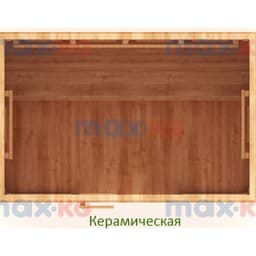 Инфракрасная сауна керамика, 3-местная, 200*180*105 см, 8 излучателей, кедр