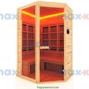 Инфракрасная сауна керамика, 3-местная угловая, 200*170*130 см, 8 излучателей, кедр