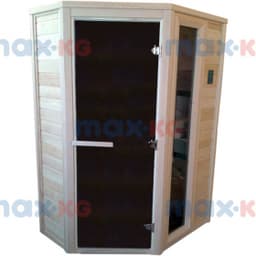 Инфракрасная сауна керамика, 5-местная угловая, 200*180*180 см, 14 излучателей, кедр