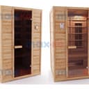 Инфракрасная сауна керамика, 6-местная, 200*180*170 см, 16 излучателей, кедр