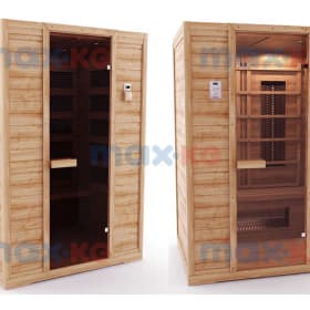 Инфракрасная сауна керамика, 6-местная, 200*180*170 см, 16 излучателей, кедр
